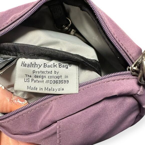 AMERIBAG Healthy Back Bag® Mini Baglet Crossbody Sling Wallet – Purple - Picture 3 of 8